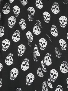 Alexander McQueen skull-print silk scarf - Zwart