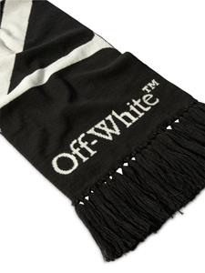Off-White No Offense sjaal met intarsia logo - Zwart