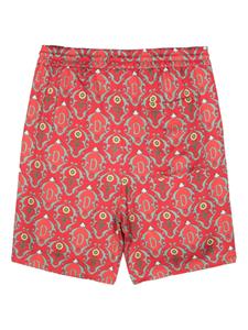 Drôle De Monsieur Bermuda shorts met print en trekkoord - Rood