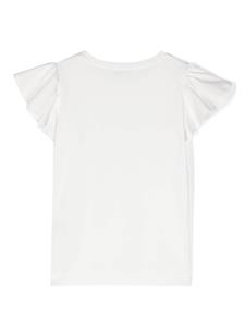 Monnalisa Jersey T-shirt - Wit