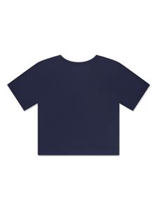 Ralph Lauren Kids Katoenen T-shirt met logoprint - Blauw