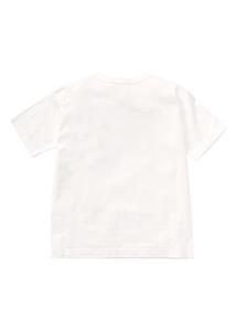 Familiar Katoenen T-shirt met gingham ruit - Wit