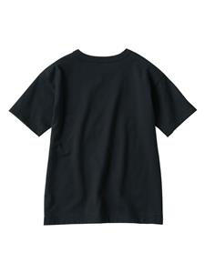Familiar Katoenen T-shirt met gingham ruit - Zwart