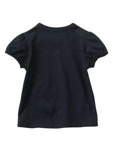 Familiar T-shirt met kersenpatch - Zwart