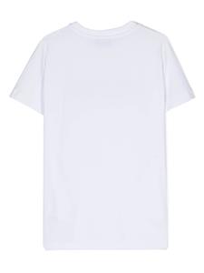 Moschino Kids T-shirtjurk met logoprint - Wit