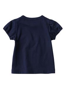 Familiar Katoenen T-shirt met borduurwerk - Blauw