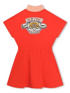 Kenzo Kids Jurk met halve rits - Rood