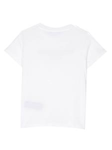 Balmain Kids T-shirt met geborduurd logo - Wit