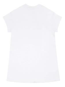 Marni Kids logo-embroidered T-shirt dress - Wit
