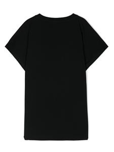 Balmain Kids T-shirt verfraaid met kristallen - Zwart