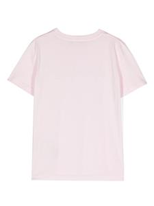 Balmain Kids T-shirt verfraaid met kristallen - Roze