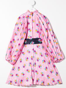 MSGM Kids Midi-jurk met bloemenprint - Roze