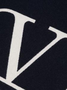 Valentino Garavani Sjaal met logo-jacquard - Blauw