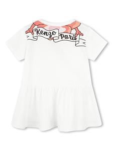 Kenzo Kids Flared mini-jurk - Wit