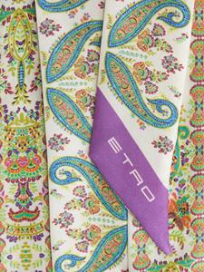 ETRO Zijden sjaal met paisley-print - Beige
