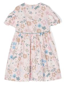 Il Gufo Katoenen jurk met bloemenprint - Roze