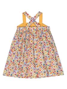 Il Gufo Mini-jurk met bloemenprint - Geel