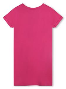 Michael Kors Kids Katoenen mini-jurk verfraaid met logo - Roze