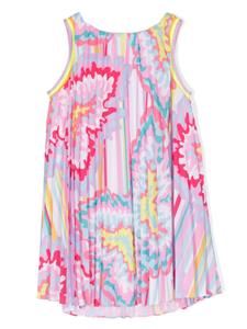 Billieblush Plissé jurk met abstracte print - Roze