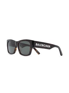 Balenciaga Eyewear Zonnebril met vierkant montuur - Bruin