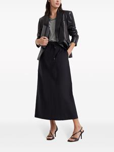 Brunello Cucinelli poplin straight skirt - Zwart