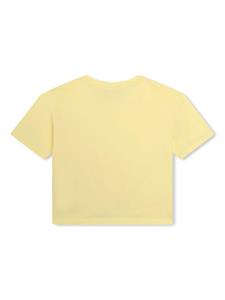 Dkny Kids T-shirt van biologisch katoen met logoprint - Geel