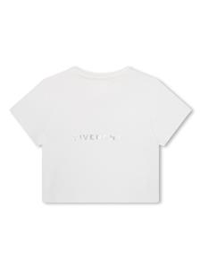 Givenchy Kids T-shirt met ronde hals en logo - Wit