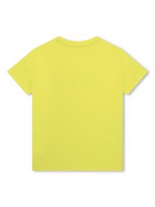 BOSS Kidswear T-shirt met logoprint - Geel