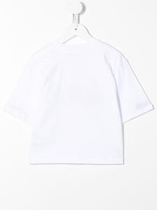 MSGM Kids T-shirt met logoprint - Wit