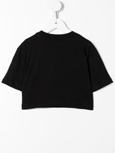 MSGM Kids T-shirt met logoprint - Zwart