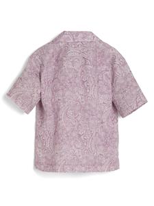 Brunello Cucinelli Kids Shirt met paisley-print - Paars