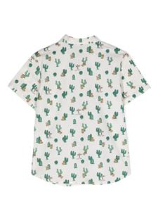 Moschino Kids Shirt met cactusprint - Beige