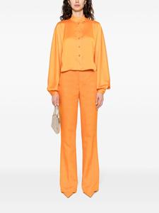 Genny Satijnen blouse - Oranje