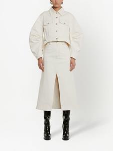 Alexander McQueen Midi-rok met A-lijn - Wit