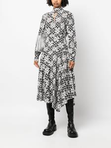 Karl Lagerfeld Mini-jurk met jacquard - Zwart