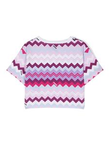 Missoni Kids T-shirt met zigzag-print - Roze