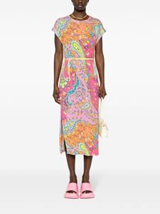 TWINSET Midi-jurk met paisley-print - Roze
