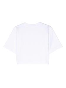 Palm Angels Kids Katoenen T-shirt - Wit