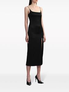 Jacquemus Midi-jurk met vierkante hals - Zwart