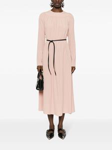 Nº21 Midi-jurk van crêpe - Roze