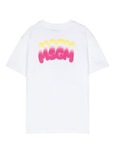 MSGM Kids T-shirt met print - Wit