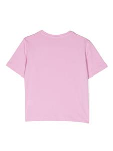 Stella McCartney Kids T-shirt met logo-applicatie - Roze