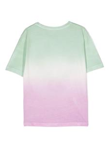 Stella McCartney Kids T-shirt met kleurverloop - Groen