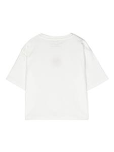 Stella McCartney Kids T-shirt met geborduurd logo - Wit