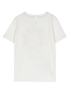 Stella McCartney Kids T-shirt met bloemenprint - Wit
