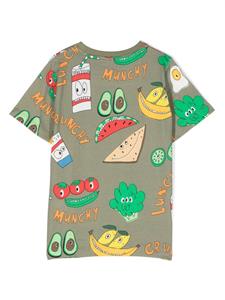 Stella McCartney Kids Katoenen T-shirt - Groen