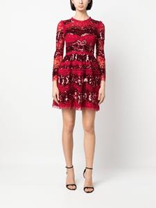 Needle & Thread Mini-jurk verfraaid met pailletten - Rood