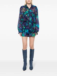 MARANT ÉTOILE Mini-rok met grafische print - Groen