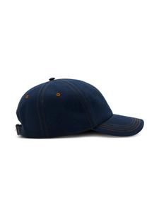 Burberry stitch-detail denim baseball hat - Blauw