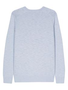 Calvin Klein logo-patch cotton jumper - Blauw